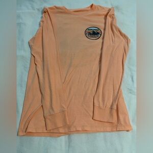Peach Long Sleeve Shirt with Logo